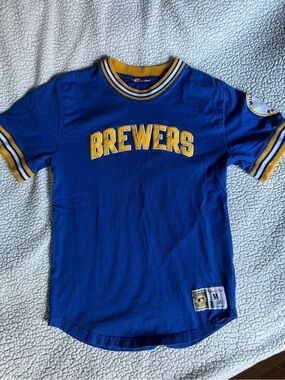 Mitchell & Ness  'Brewers' Short Sleeve Jersey Tee